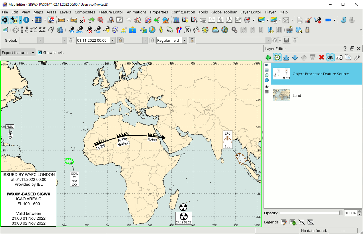 SIGWX distributed in IWXXM format